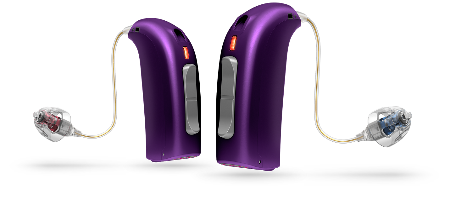appareil auditif pour enfant Oticon Sensei purple
