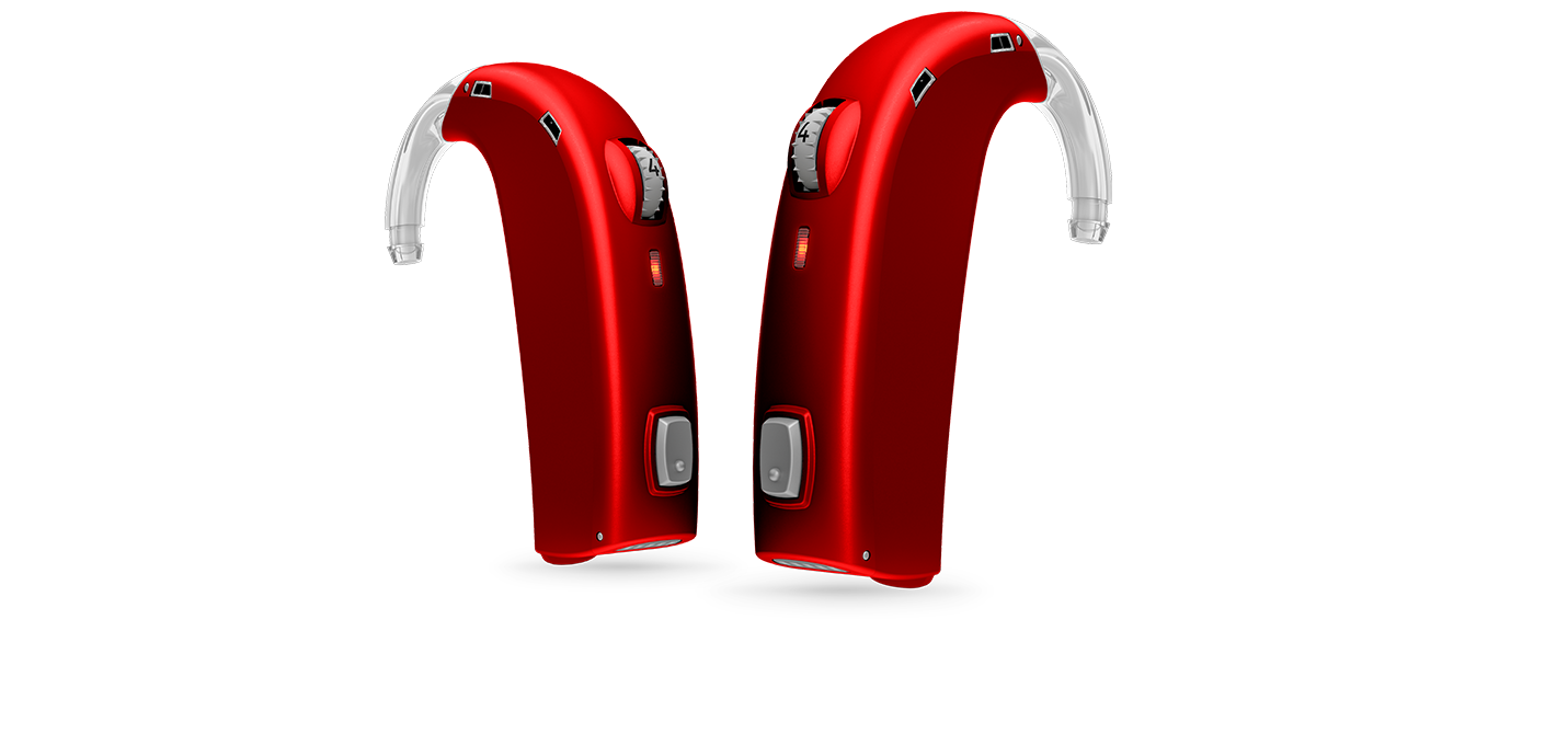 appareil auditif pour enfant Oticon Sensei Super Power rouge